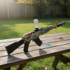 Arma AK47 de orbis hidorgel con efecto humo y luces para simular fuego del caño. Arma AK47 de orbis hidorgel con efecto humo y luces para simular fuego del caño.
