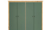 Ropero 4 Puertas 4 Cajones Madera Natural - Mari Verde