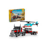 Camión Plataforma con Helicóptero Lego Camión Plataforma con Helicóptero Lego