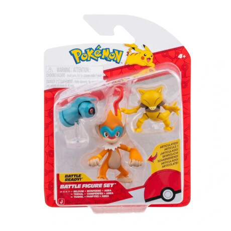 Pokémon Battle Figure Set - Beldum + Monferno + Abra Pokémon Battle Figure Set - Beldum + Monferno + Abra