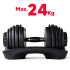 Mancuerna Ajustable Like Kft552 De 24 Kg MANCUERNA REGULABLE DE 2.5KG/24KG DW676