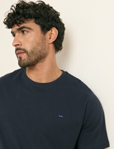 520658 T-SHIRT HARRINGTON LABEL Azul Oscuro