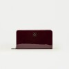 Billetera Mint en efecto cuero Bordeaux