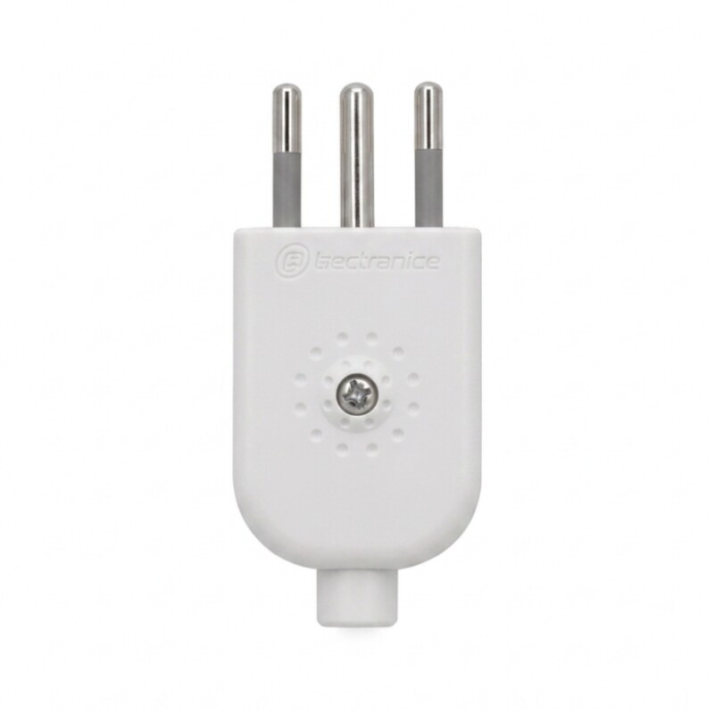 FICHA 2P+T 10A Ficha Macho 2P+T 10A Blanca