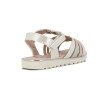 Sandalias Niña Angus Cuatro Tiras Con Velcro Blanco