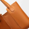 Shopper The Braided En Cuero Vegetal Marron