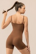 Enterizo Seamless. Marron