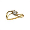 Anillo Solitario-Oro bajo-Piedra Zirconia-AN8082 conpiedra