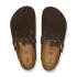 Zueco Boston Soft Footbed Suede Leather - Regular Marron