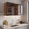 Aereo Favorita 120 - 2 Puertas Vidrio Negro