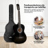Guitarra Criolla Clasica Tamaño 4/4 39 Para diestros Con Estuche Funda Y Puas Imback Color Negro Guitarra Criolla Clasica Tamaño 4/4 39 Para diestros Con Estuche Funda Y Puas Imback Color Negro