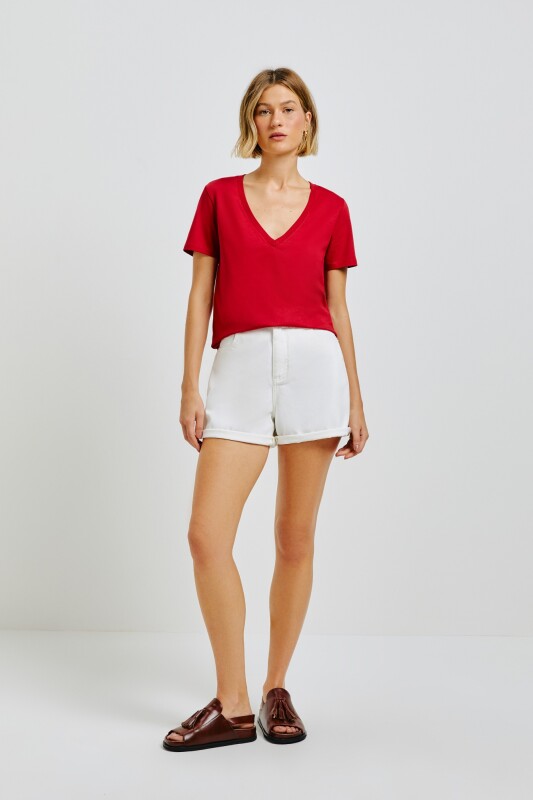 BLUSA MM FEM ROJO OSCURO