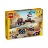 Camión Plataforma con Helicóptero Lego Camión Plataforma con Helicóptero Lego