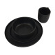 Juego vajilla 16 piezas 27/20/15/350ml NEGRO
