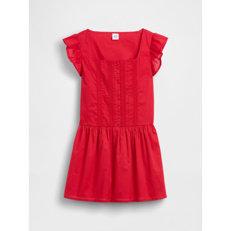 SS LACE TRIM DRS MODERN RED