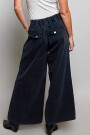 PANTALON DENIM ANCHO Negro