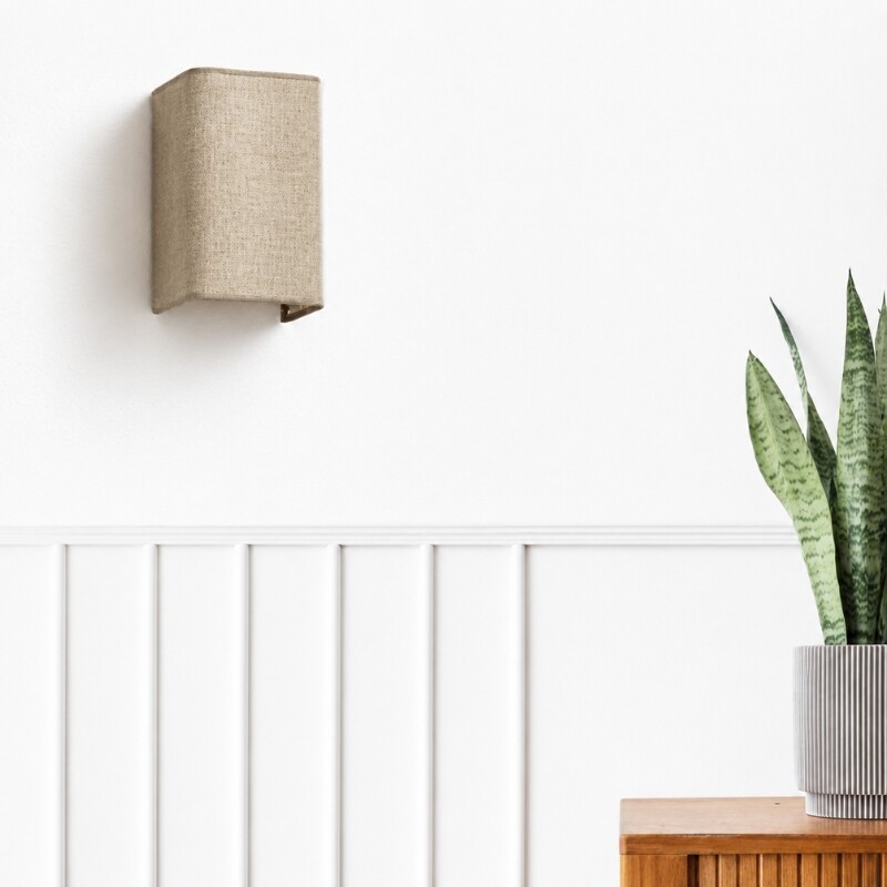 LUMINARIA DE PARED RECTANGULAR BIG SOLO Lámpara de Pared Rectangular Big Soto Yute