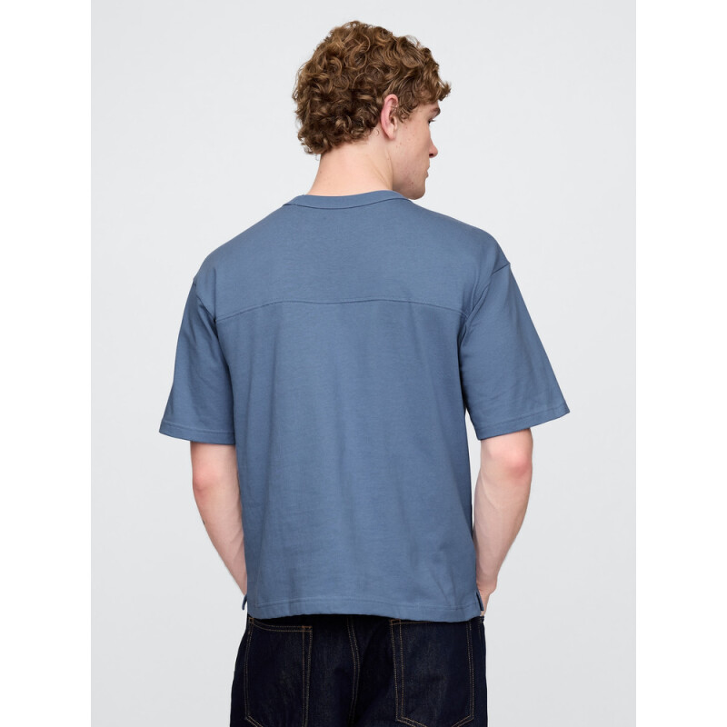 JPN FOOTBALL TEE SOFT CORNFLOWER 452