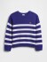 CREW PRINT SWEATER SPECTRUM BLUE