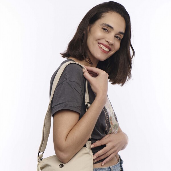 Morral microfibra Crema