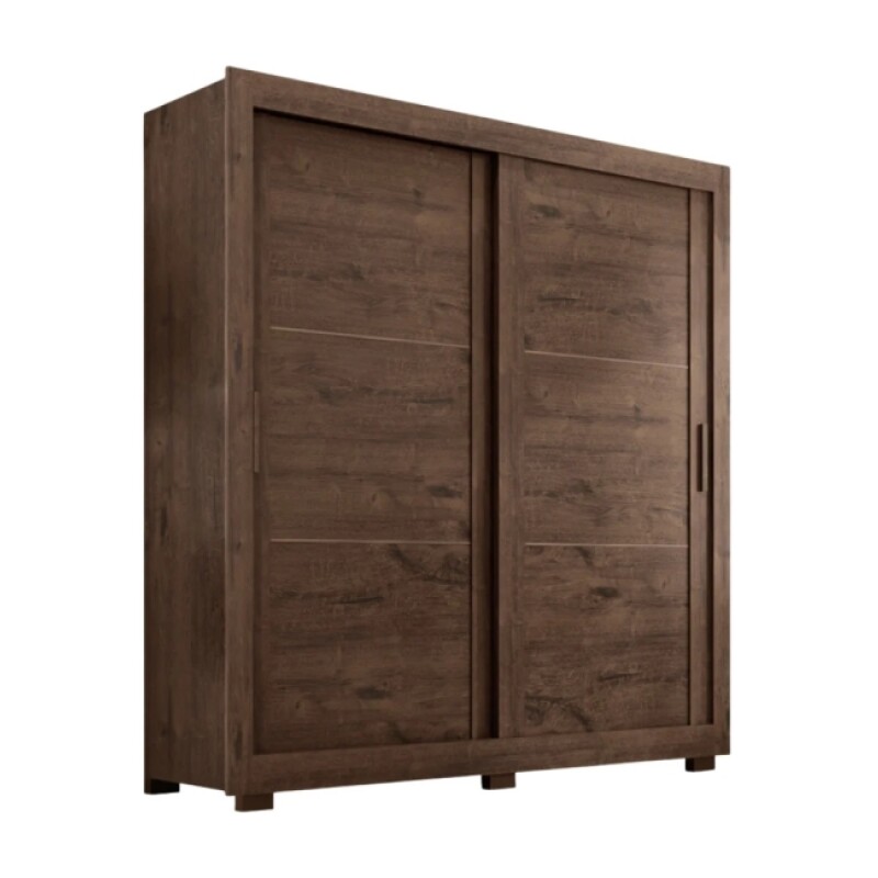 Ropero 2 Puertas Correr Titanium-jacaranda Ropero 2 Puertas Correr Titanium-jacaranda