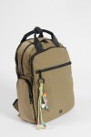 Mochila porta laptop con llavero verde