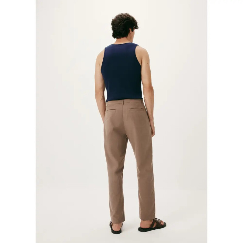 CALCA MASC MARROM CLARO