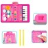 Alfombra Musical Infantil 2 en 1 Piano y Batería 80 x 55 cm Rosa