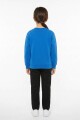 Buzo deportivo básico escote redondo AZUL OSCURO