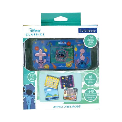 Mini Consola de Juegos Arcade LCD 2.5' Stitch Lexibook U