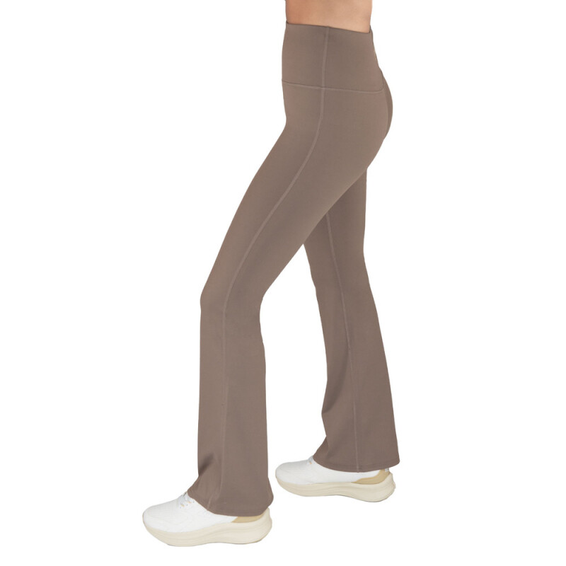 PANT FEM POLY/SPX EVERLAST FLARE BR W7 BROWN