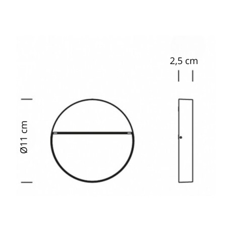 ARTEFACTO EXTERIOR DE PARED GALEANO 3W Luminaria Exterior De Pared Galeano 3W Blanco