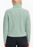 Polera trenza Verde