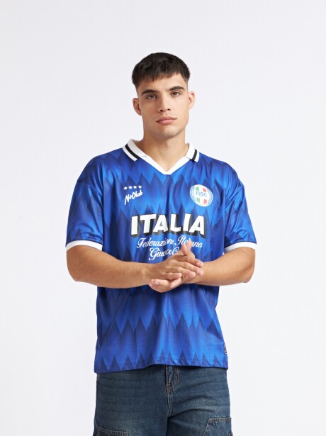 REMERA ITALIA AZUL