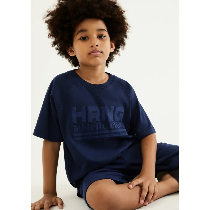 CAMISETA MM MASC AZUL ESCURO