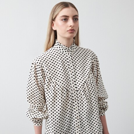 CAMISA RAFAELA Negro/Blanco