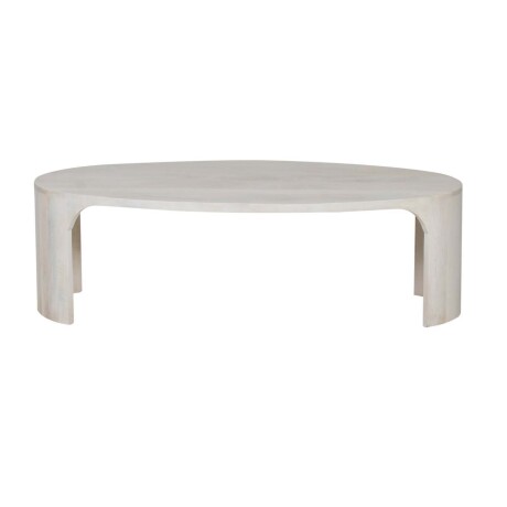MESA RATONA MADERA BLANCO OVAL