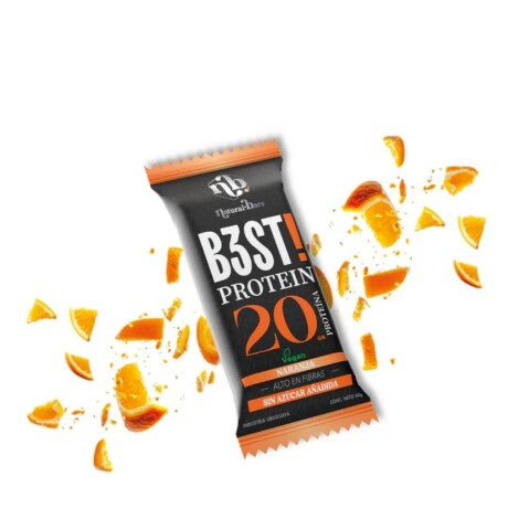 ¡OFERTA IMPERDIBLE! Barra Best Protein Caja X10 NB Naranja