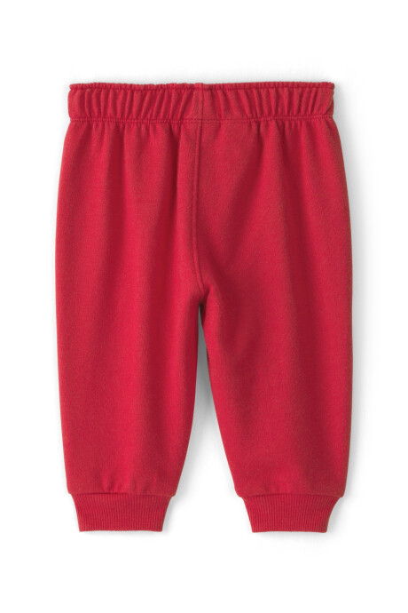 Pantalón deportivo de algodón, rojo Pantalón deportivo de algodón, rojo