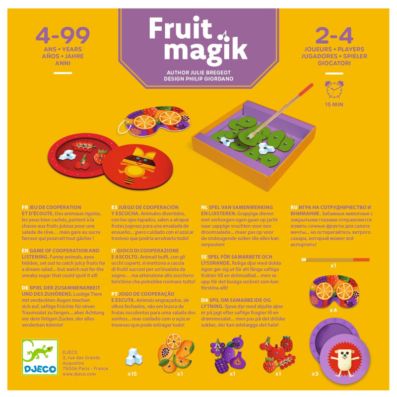Fruit Magik juego de cooperación y escucha Djeco Fruit Magik juego de cooperación y escucha Djeco