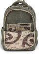 Mochila porta laptop de lona Verde