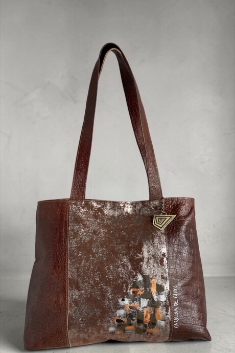 Cartera TRIVA Multifunción Combinada Marrón Jaspeado Con Arte Línea Ottenta Basic Cartera TRIVA Multifunción Combinada Marrón Jaspeado Con Arte Línea Ottenta Basic