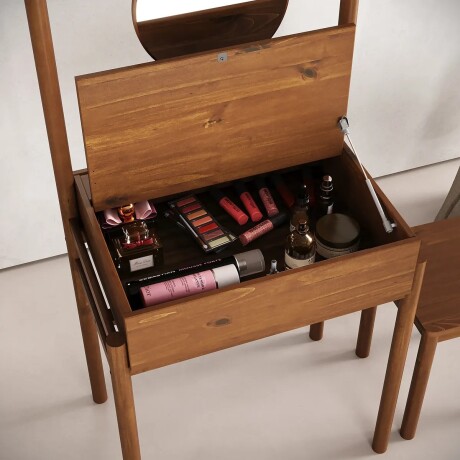 COMBO TOCADOR CON ESPEJO + BANQUETA MADERA MACIZA COMBO TOCADOR CON ESPEJO + BANQUETA MADERA MACIZA