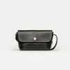 Mini bag Juliette en cuero graneado Negro