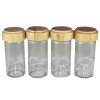 Set de 12 piezas de especieros con soporte de madera Set de 12 piezas de especieros con soporte de madera