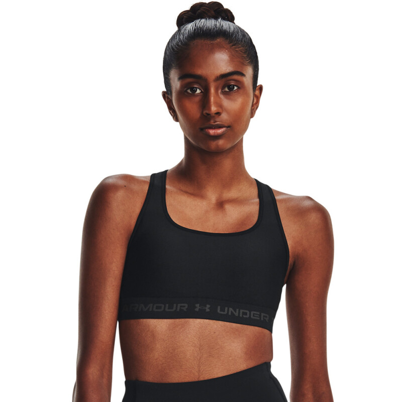 UA Crossback Mid Bra-PNK BLK-001