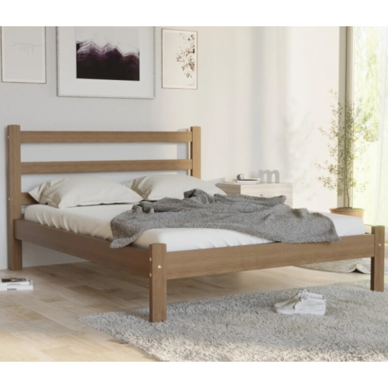 Cama 2 Plazas Madera Mene Luiza Cama 2 Plazas Madera Mene Luiza