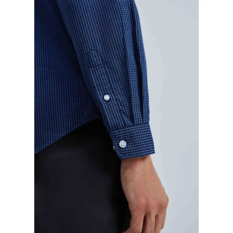 CAMISA MASC AZUL CARIBE/CHUMBO/BLANCO