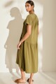 VESTIDO COTTON SIERRA Pre Venta Verde