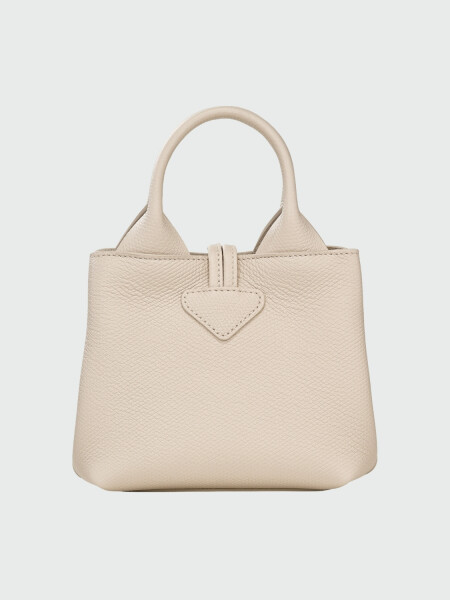 LONGCHAMP - Clutch Le Roseau XS Beige